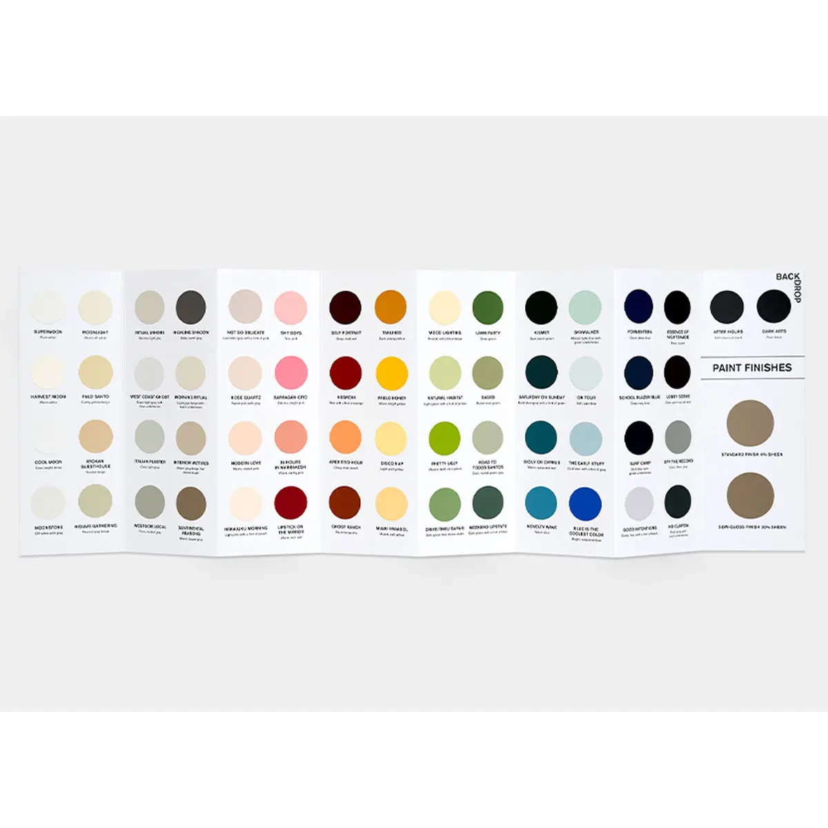 Backdrop Color Card_ Our entire array colors in a simple to use grab-and-go format.