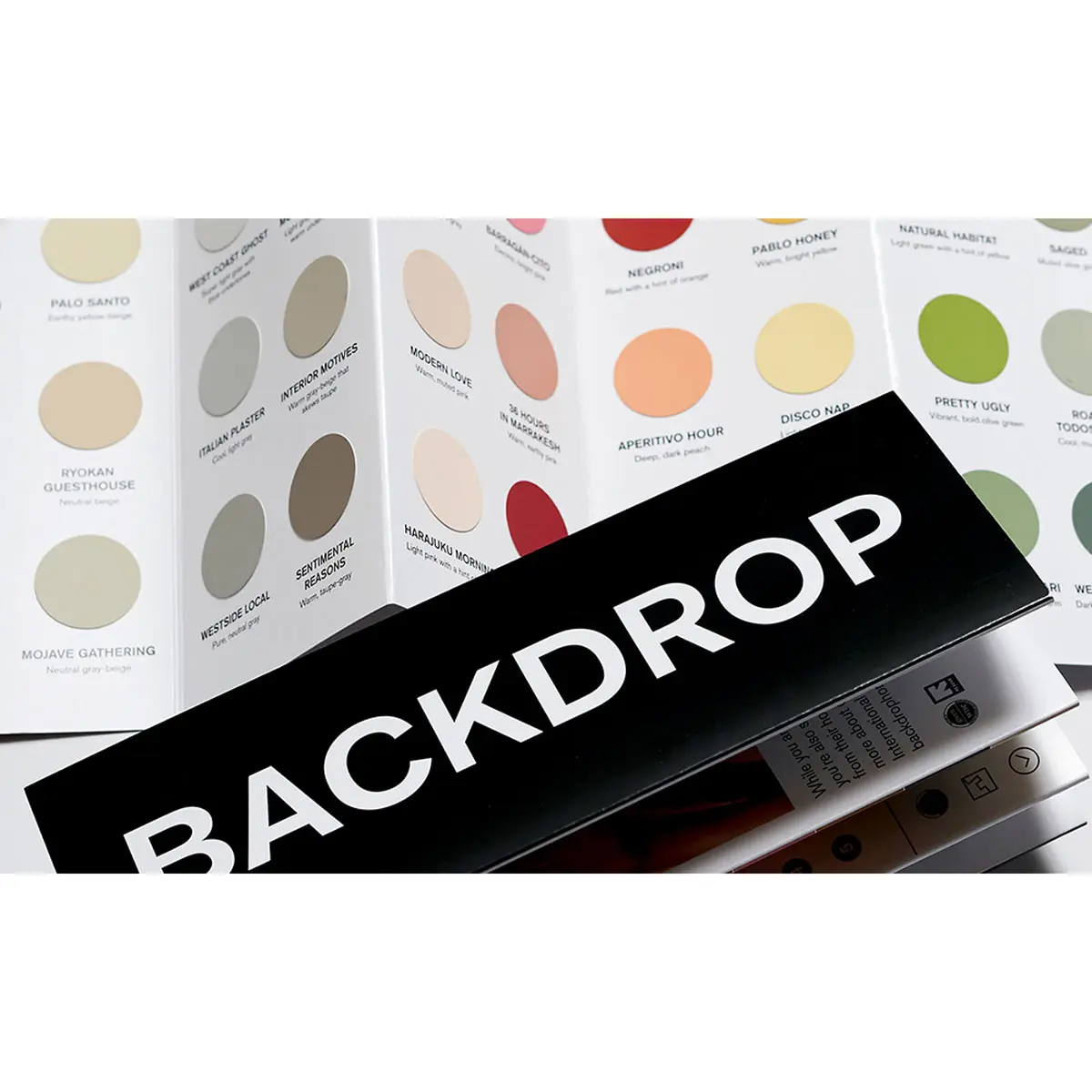 Backdrop Color Card_ Our entire array colors in a simple to use grab-and-go format.