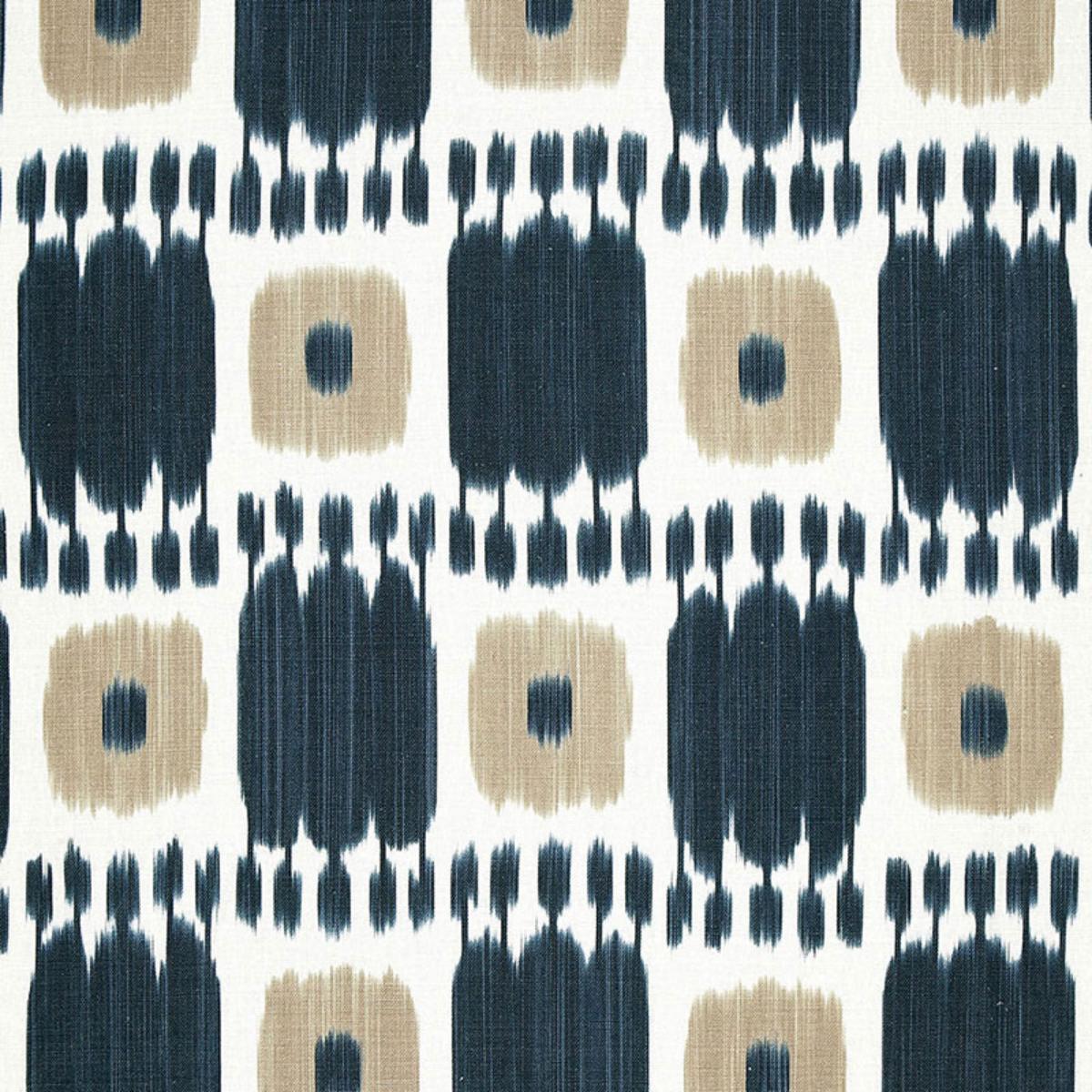 Kandira - Indigo Fabrics | Schumacher