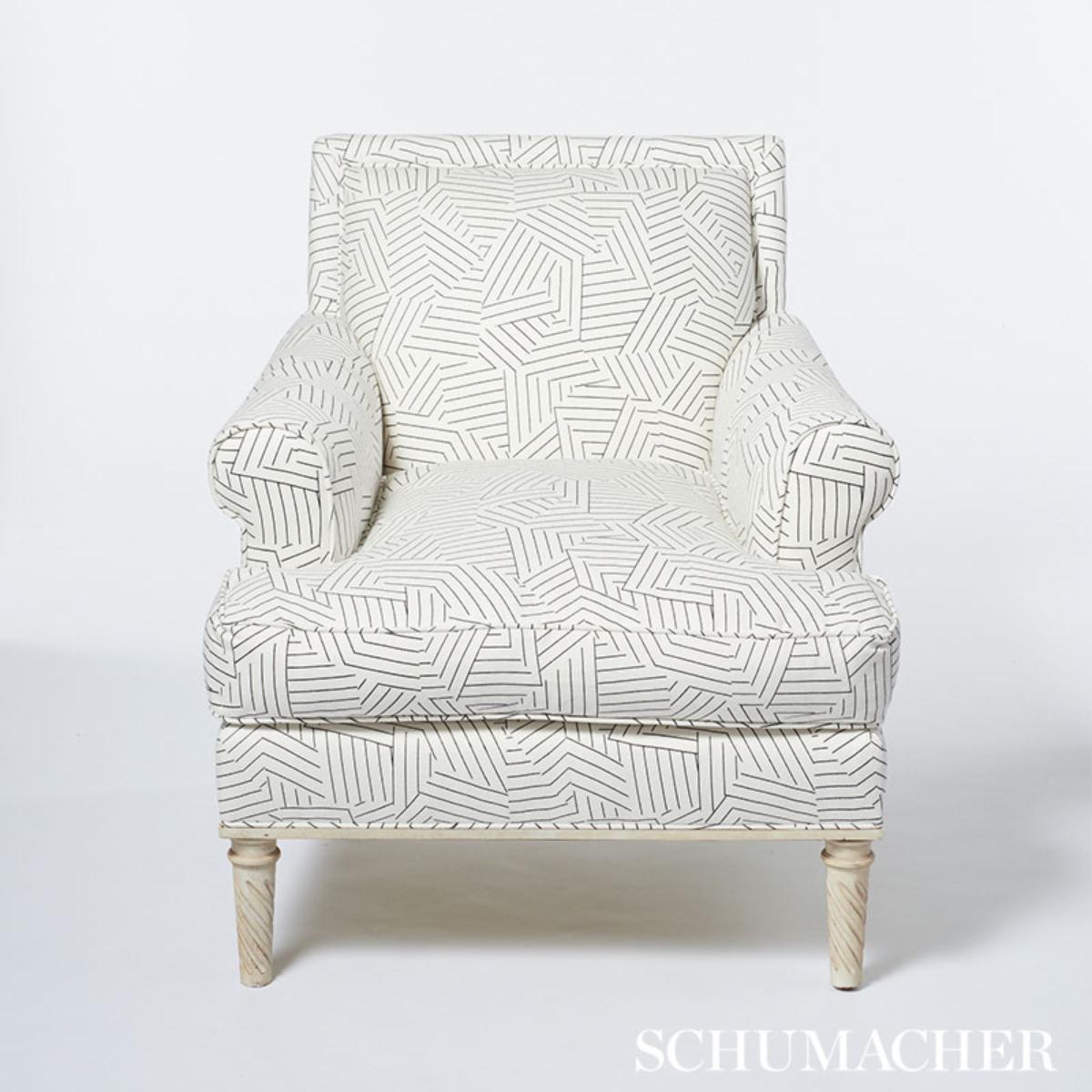 専用backsheergiletsetup decorativetulletop Deconstructed Stripe - Black Fabrics | Schumacher