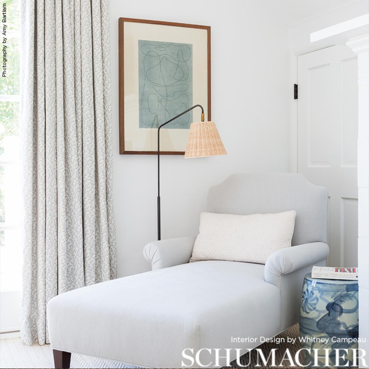 Folly - Orpington Blue Fabrics | Schumacher