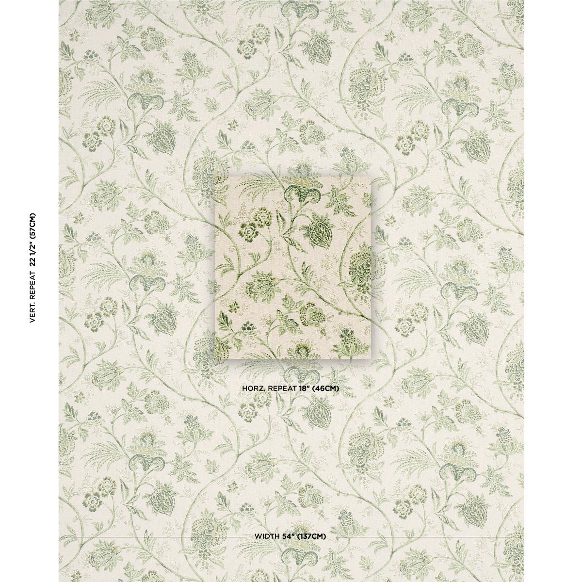 Chinoiserie Vine - Leaf Green Fabrics | Schumacher Chinoiserie Vine - Leaf Green Fabrics | Schumacher