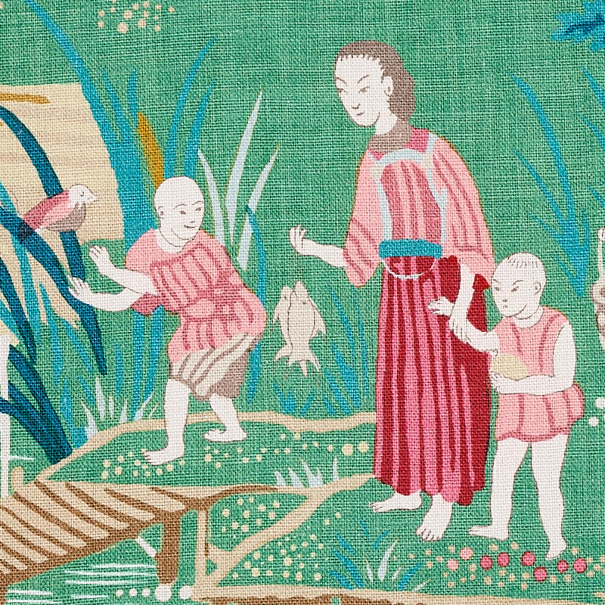 Yangtze River - Jade Fabrics | Schumacher