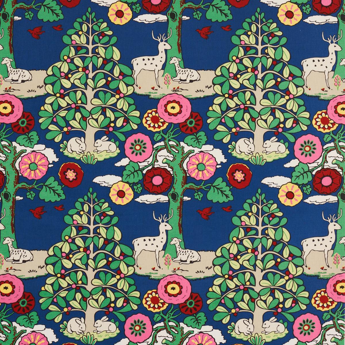 Fantasy Forest - Blue & Multi Fabrics | Schumacher