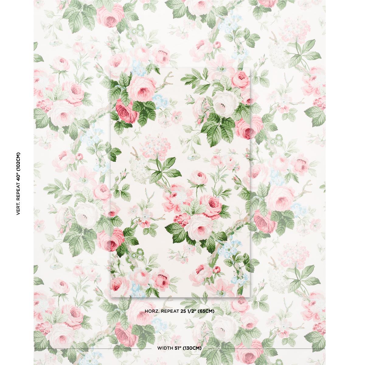 【激レア】 Fontaine Floral Uncut Sheet Nancy Floral - Petal Fabrics | Schumacher