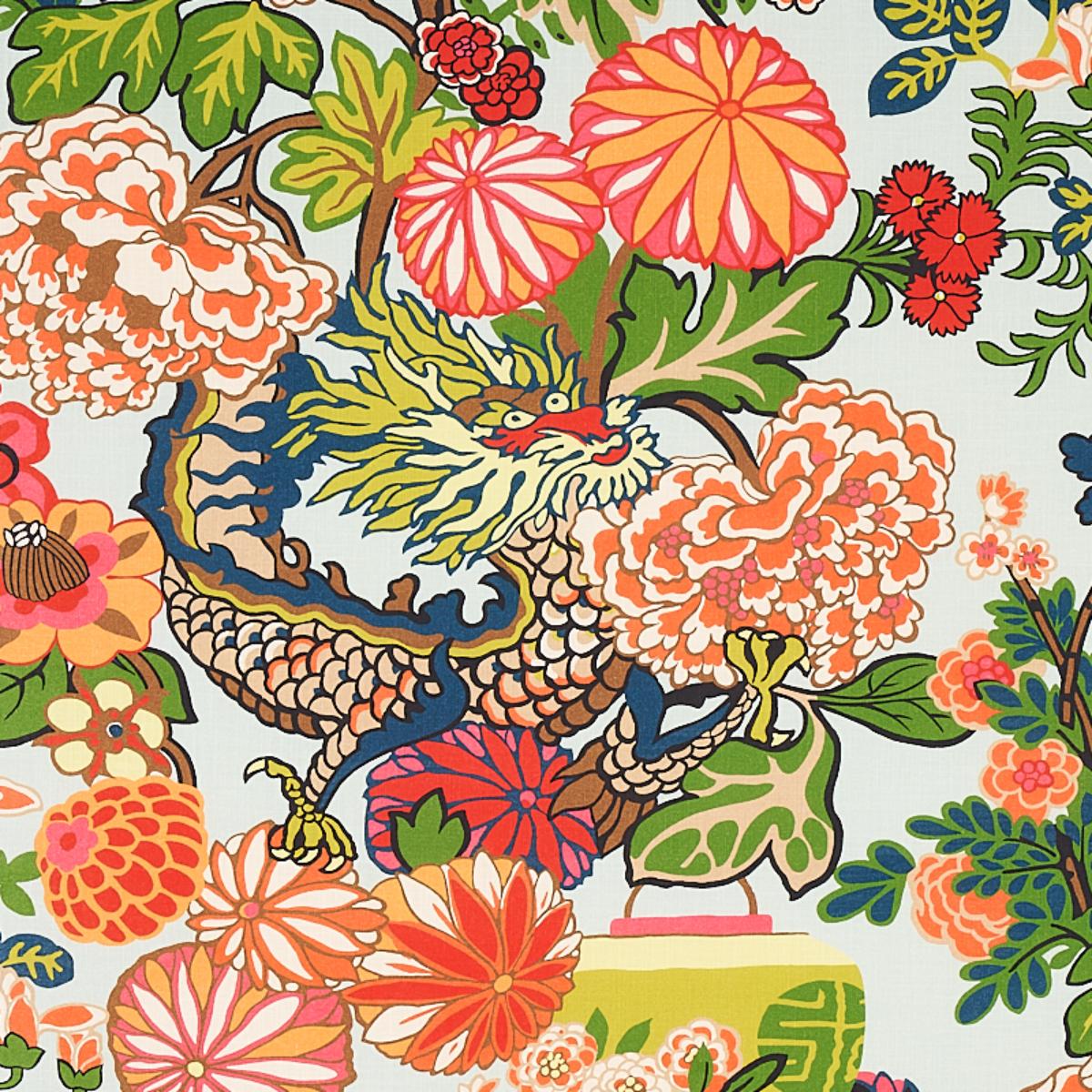 Chiang Mai Indoor/Outdoor - Aquamarine Fabrics | Schumacher
