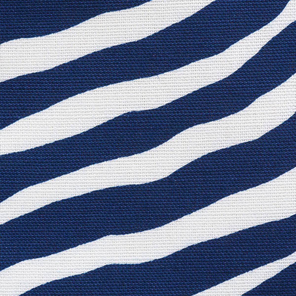 Iconic Zebra - Blue Fabrics | Schumacher