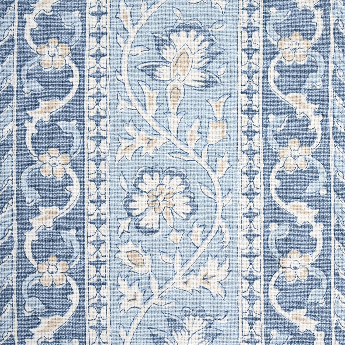 Ojai Paisley - China Blue Fabrics | Schumacher