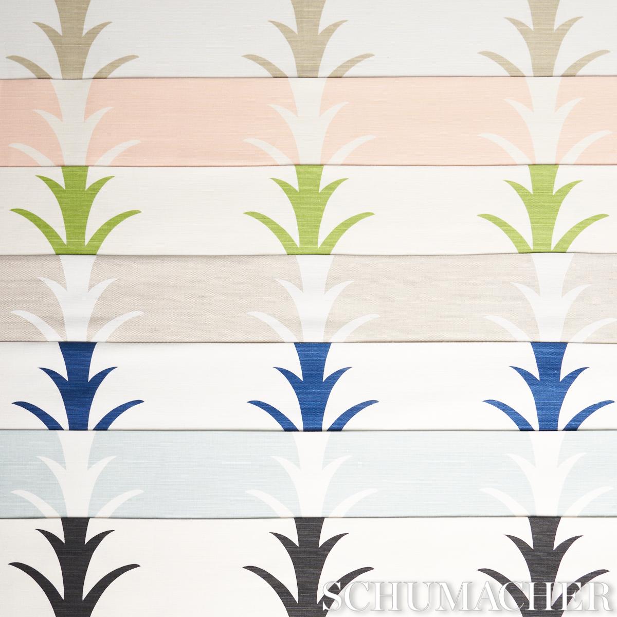 Acanthus Stripe - Blush Fabrics | Schumacher