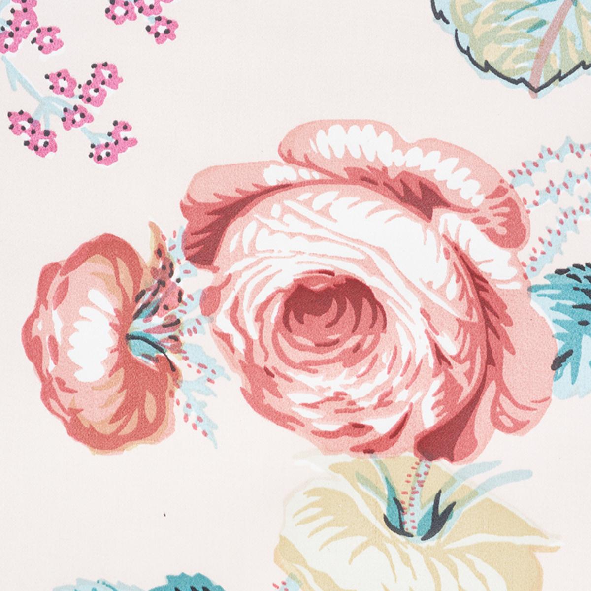 Salisbury Chintz - Rose Fabrics | Schumacher