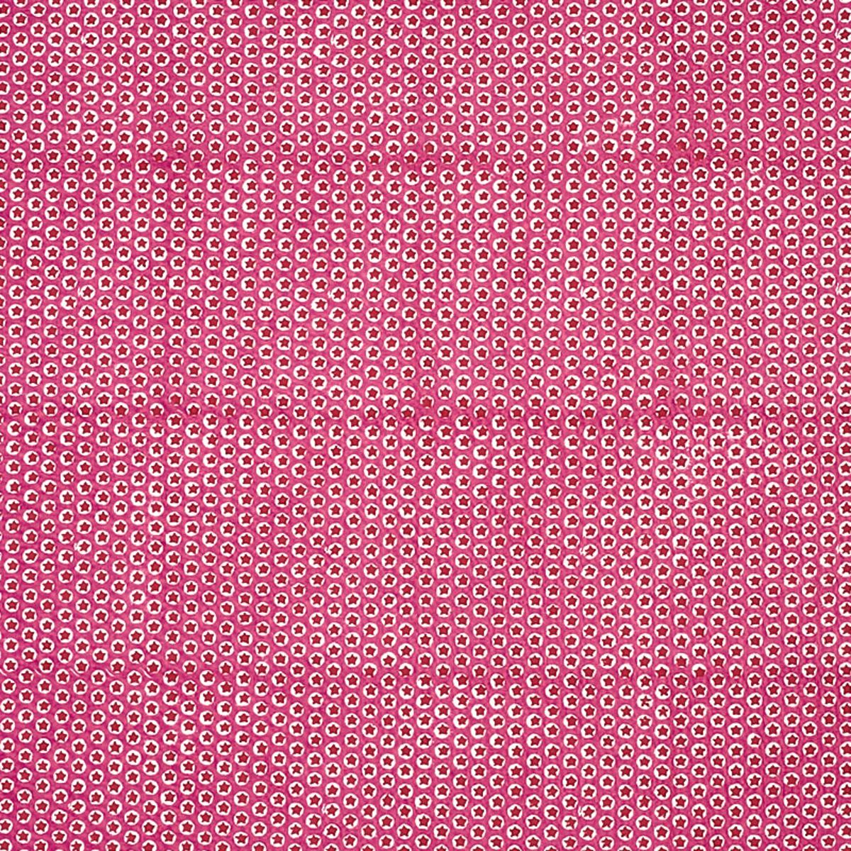 Tuk Tuk Hand Block Print - Pink Fabrics | Schumacher