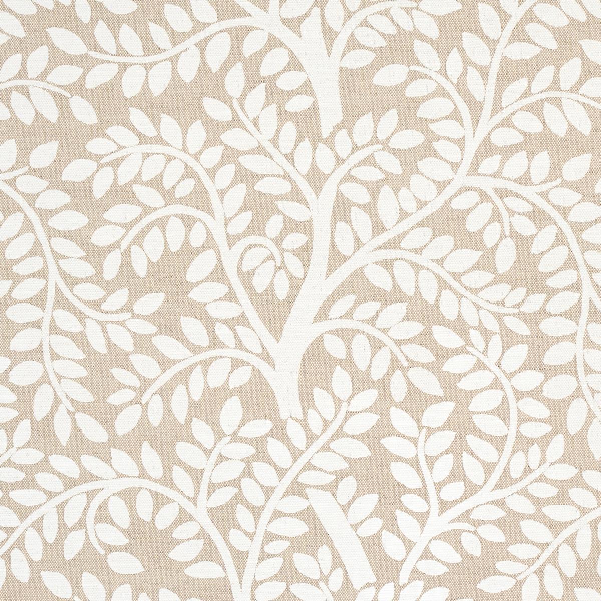 Temple Garden II - Ivory On Unbleached Fabrics | Schumacher