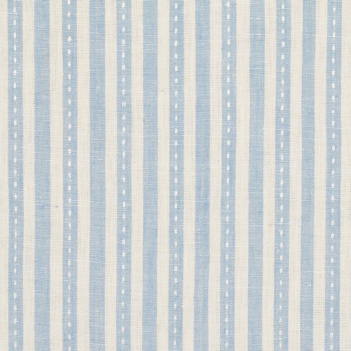 Mathis Ticking Stripe - Sky Fabrics | Schumacher