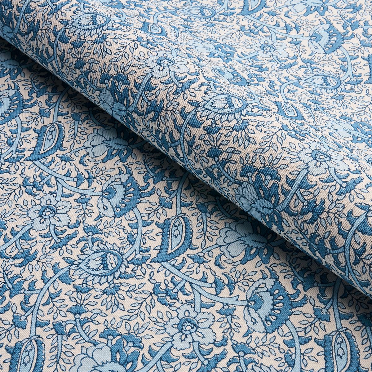 Daisy Indoor/Outdoor - Indigo Fabrics | Schumacher