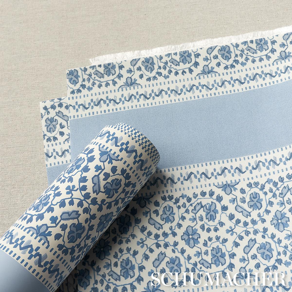 Jasmine Indoor/Outdoor - Indigo Fabrics | Schumacher