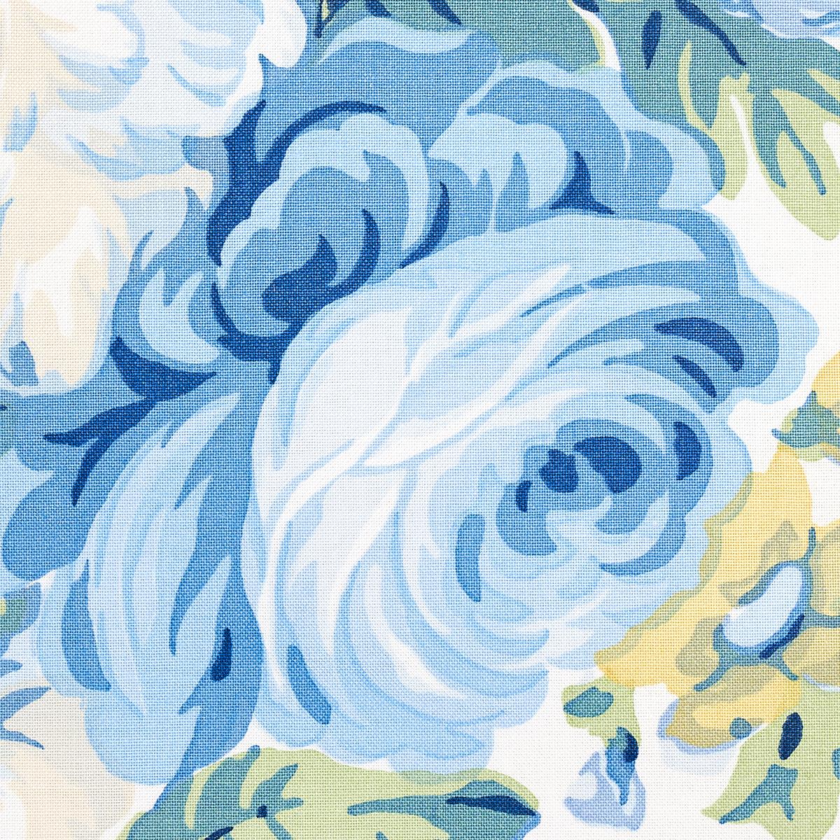 Queenies Floral Chintz - Porcelain Fabrics | Schumacher