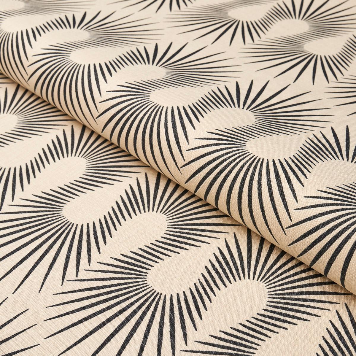 Hedgehog - Putty Black Fabrics | Schumacher