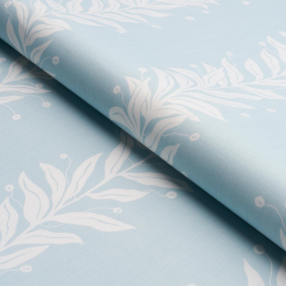 Tendril Stripe Indoor/Outdoor - Sky Fabrics | Schumacher