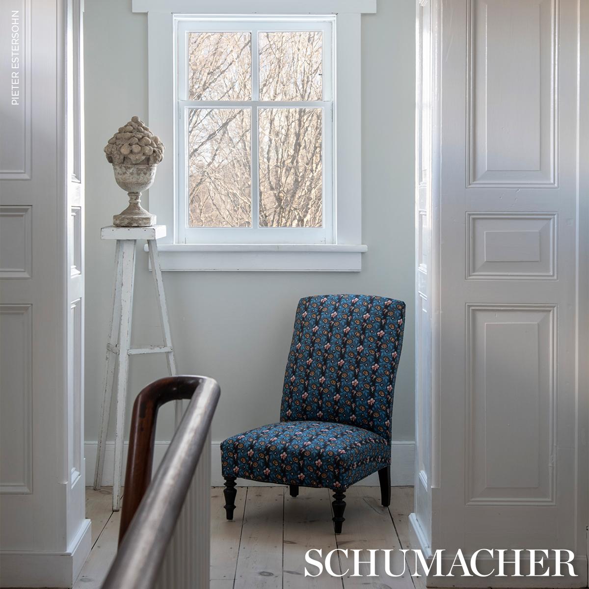 La Rue Stripe - Midnight Fabrics | Schumacher