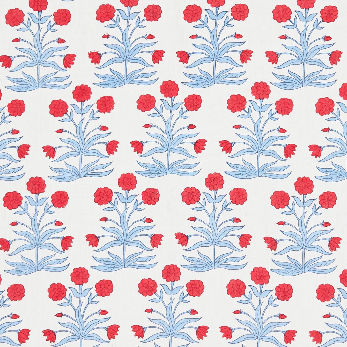 Mughal Hand Block Print - Crimson Sky Fabrics | Schumacher