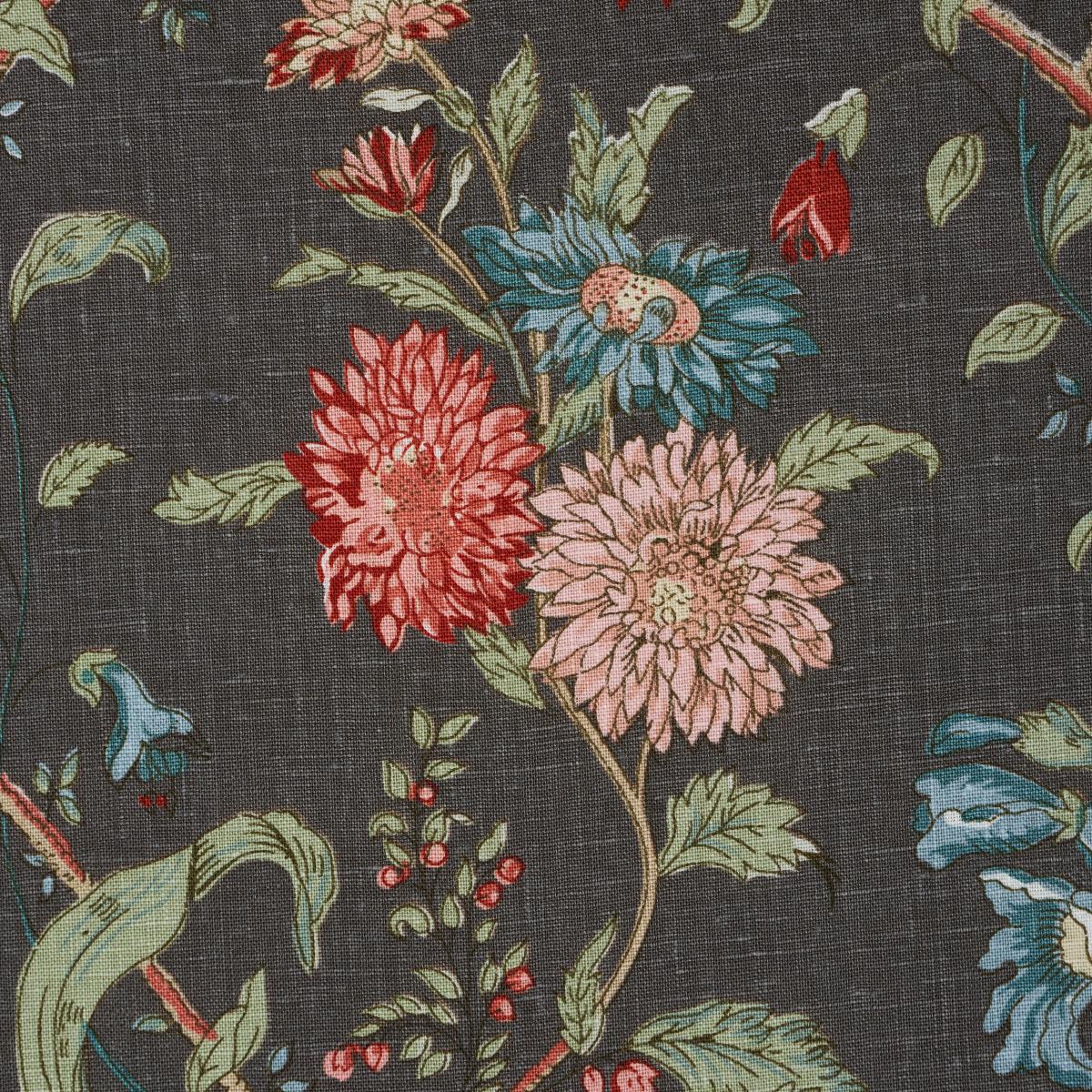 Giselle Floral - Noir Fabrics | Schumacher