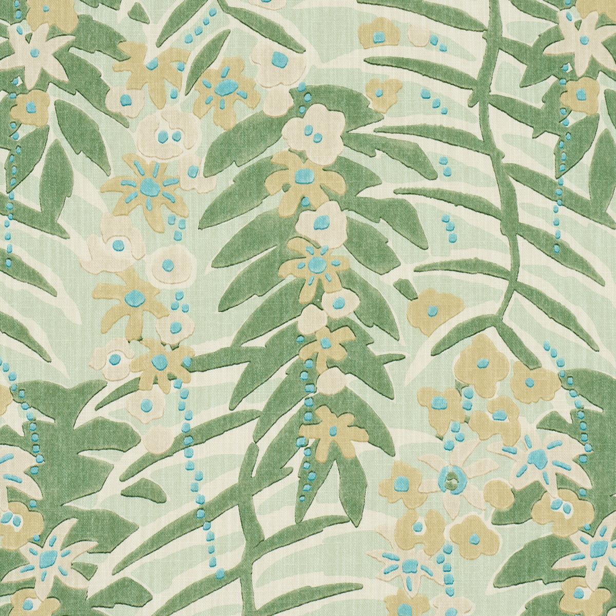 Ashbee Botanical - Aqua Fabrics | Schumacher