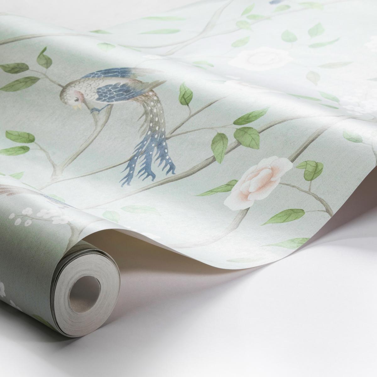 Paradise Birds - Mineral Shimmer Wallpapers | Schumacher