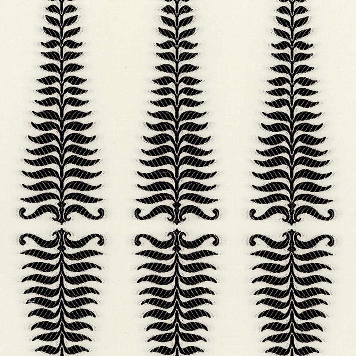 Fern Tree - Noir/Creme Fabrics | Schumacher