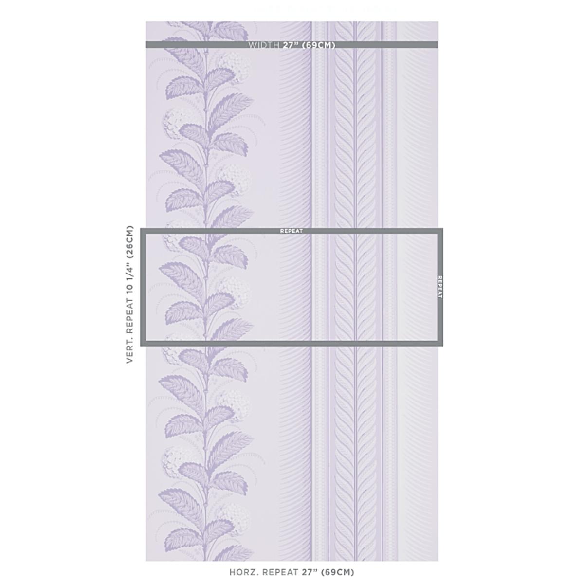 Hydrangea Drape - Lilac Wallpapers | Schumacher