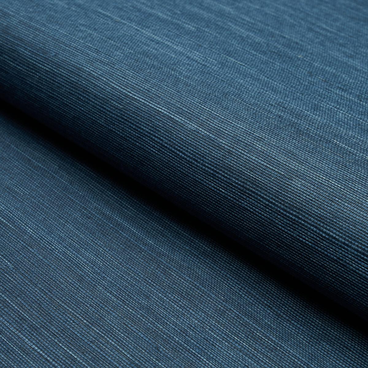 加藤靜充作品青色盃 Haruki Sisal - Indigo Wallpapers | Schumacher