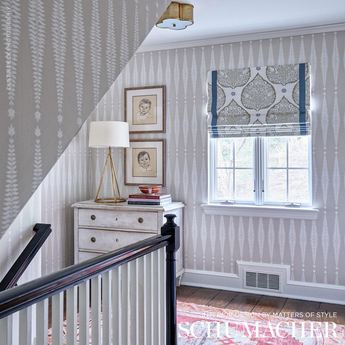 Fern Tree - Bone Wallpapers | Schumacher