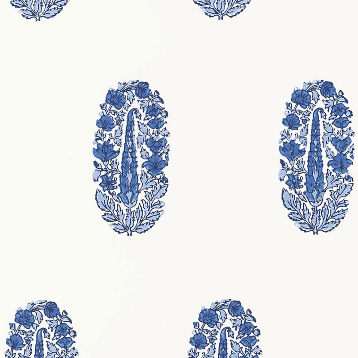 Askandra Flower - Delft Wallpapers | Schumacher