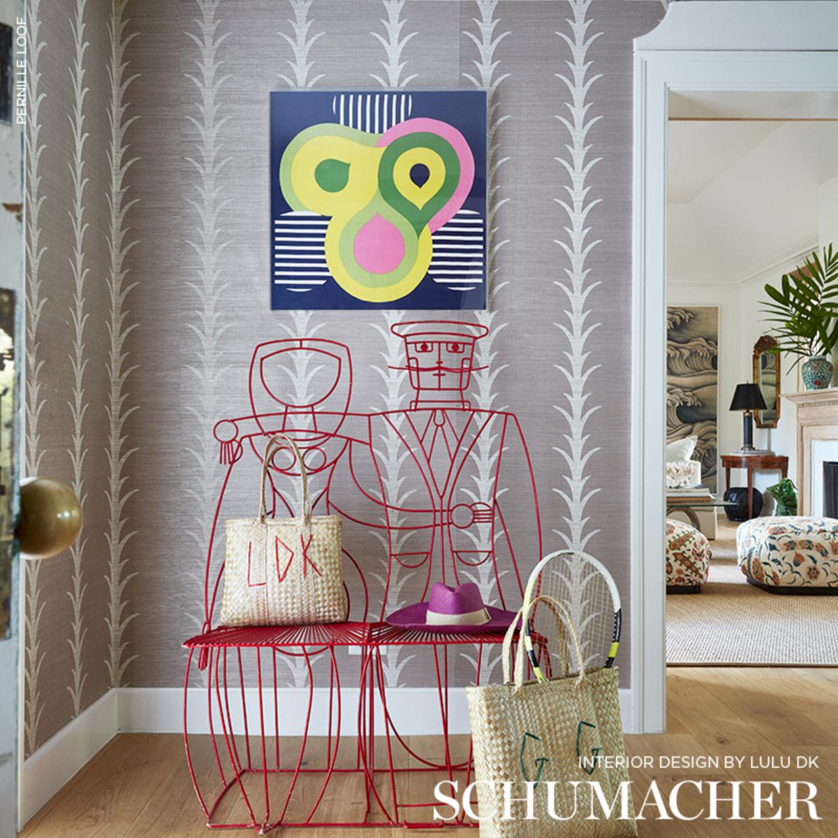 ACANTHUS x muta Hand Border Paint Tee★ NV5511 Modern Heritage Acanthus Toss Wallpaper - Beige – US