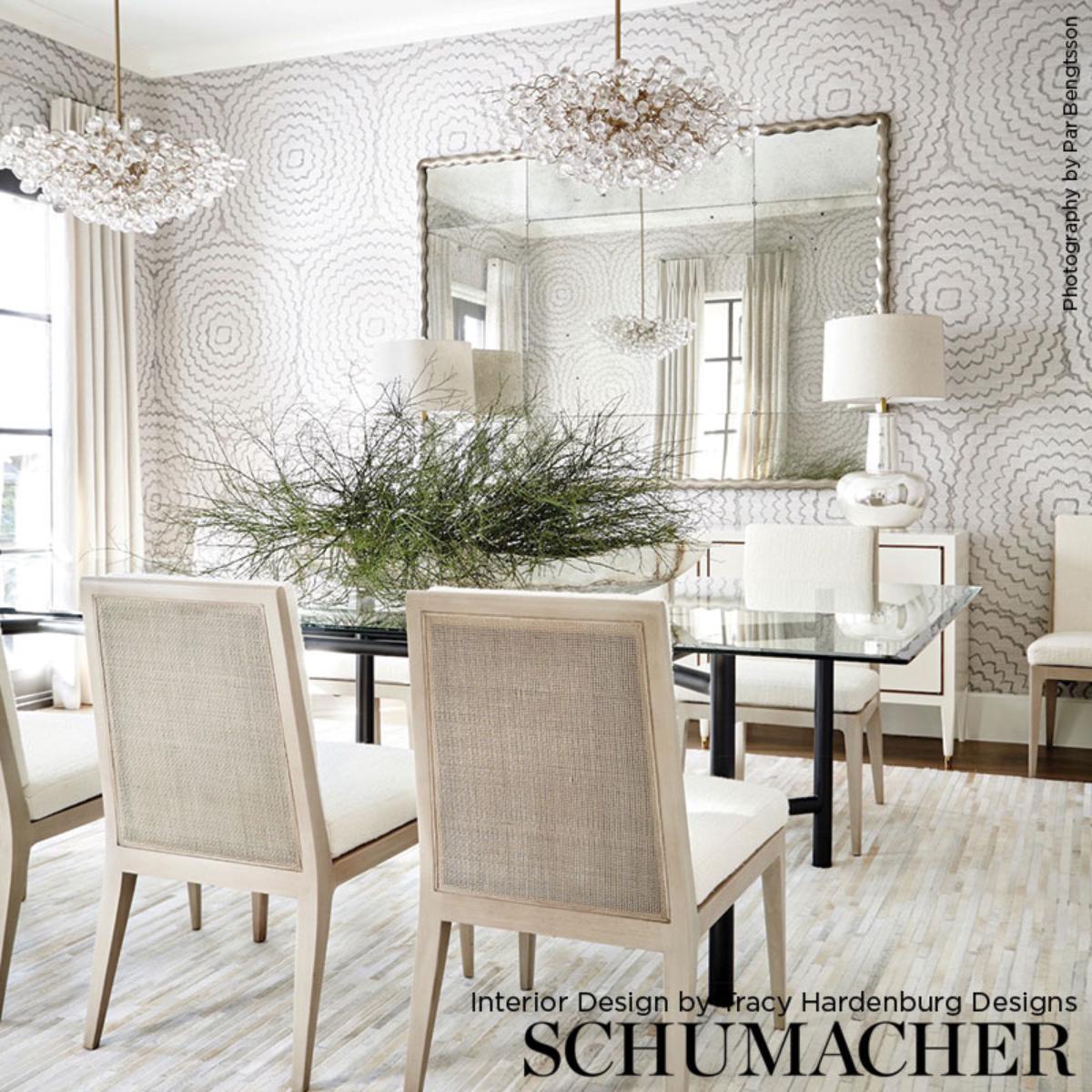 Feather Bloom Sisal - Dove Wallpapers | Schumacher