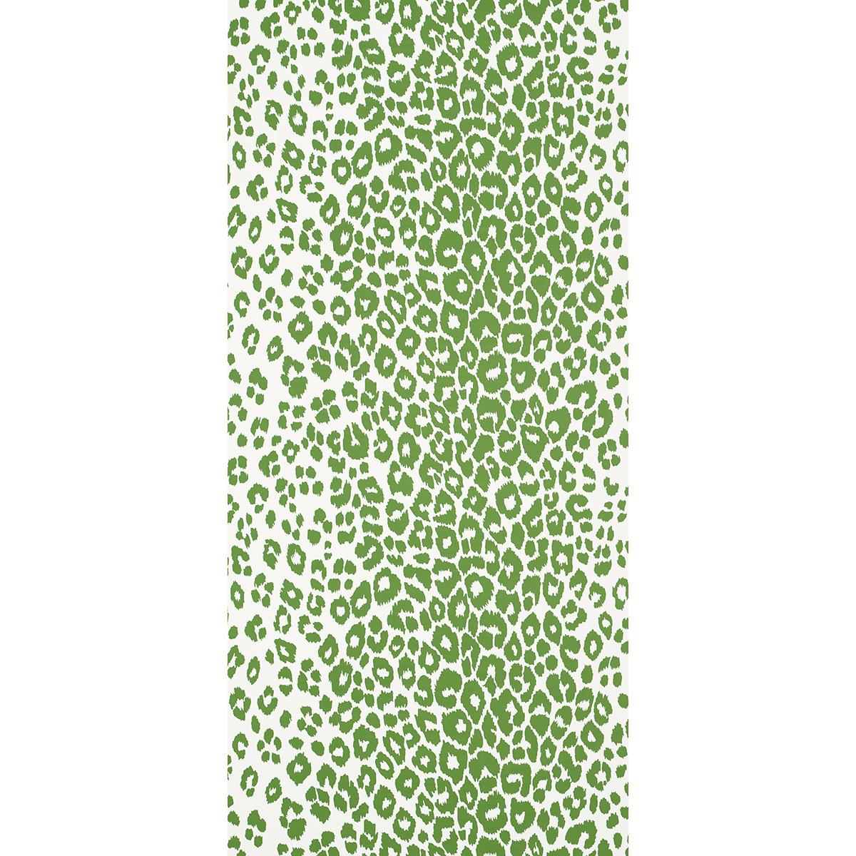 『 Green Leopard fam 』by Zuberi 30*40cm Iconic Leopard - Green Wallpapers | Schumacher