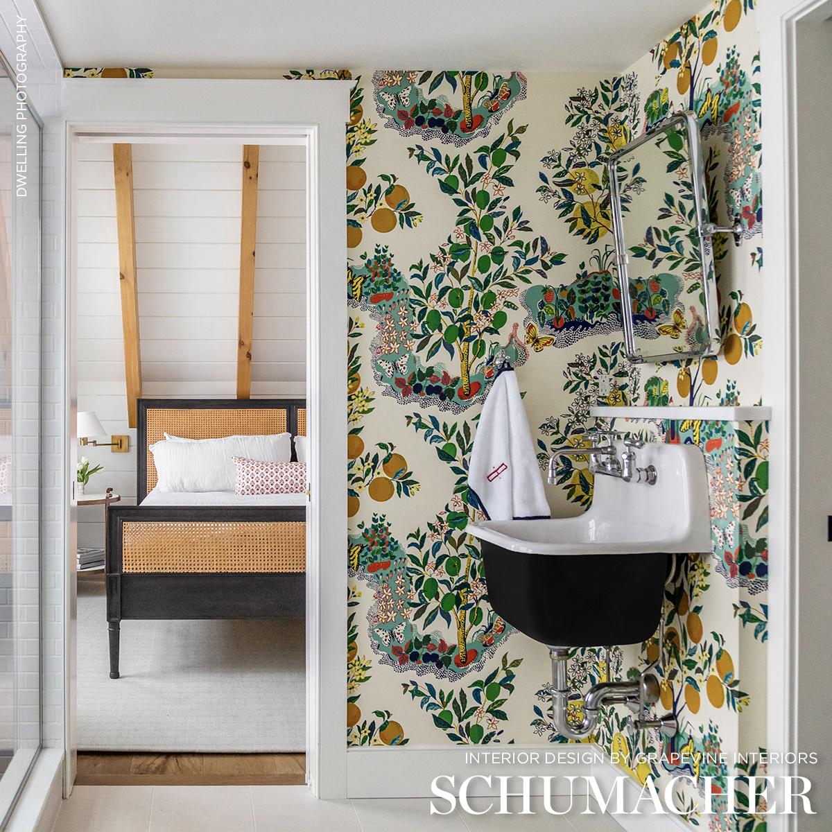 Citrus Garden Panel Set - Primary Wallpapers | Schumacher
