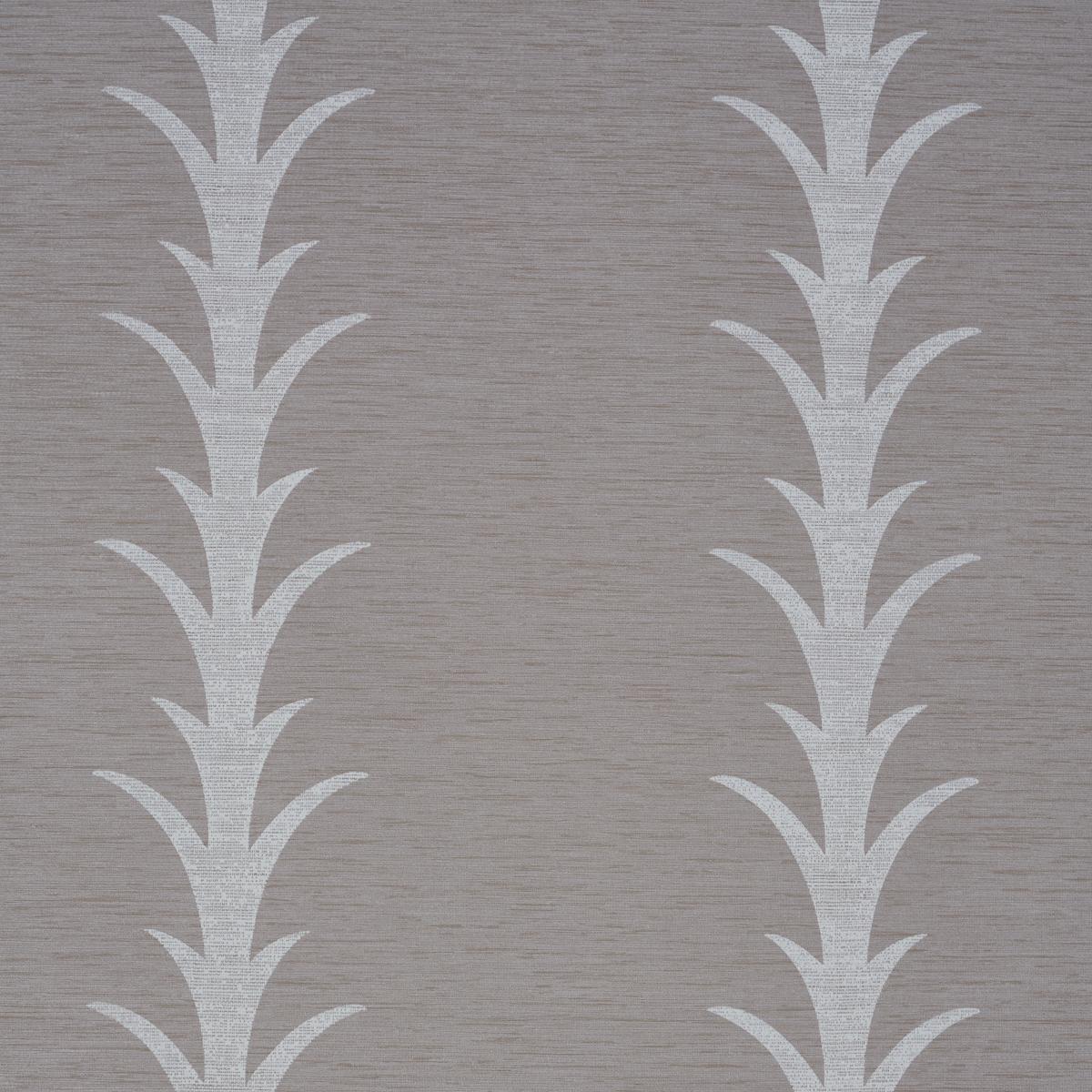 Acanthus Stripe Vinyl - Grey Wallpapers | Schumacher