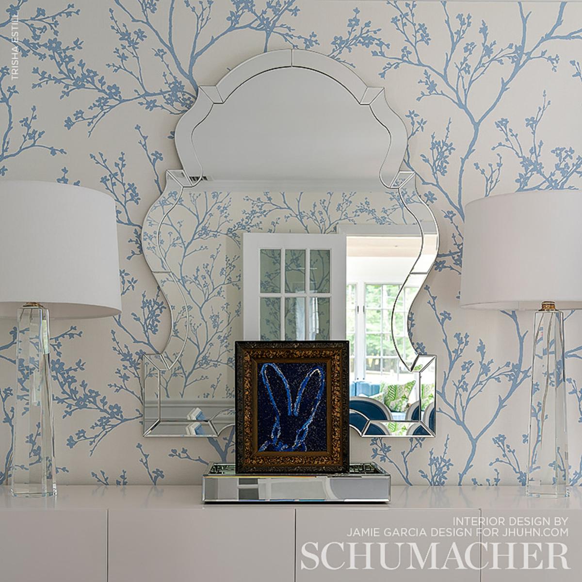 Twiggy Paperweave - Sky Wallpapers | Schumacher