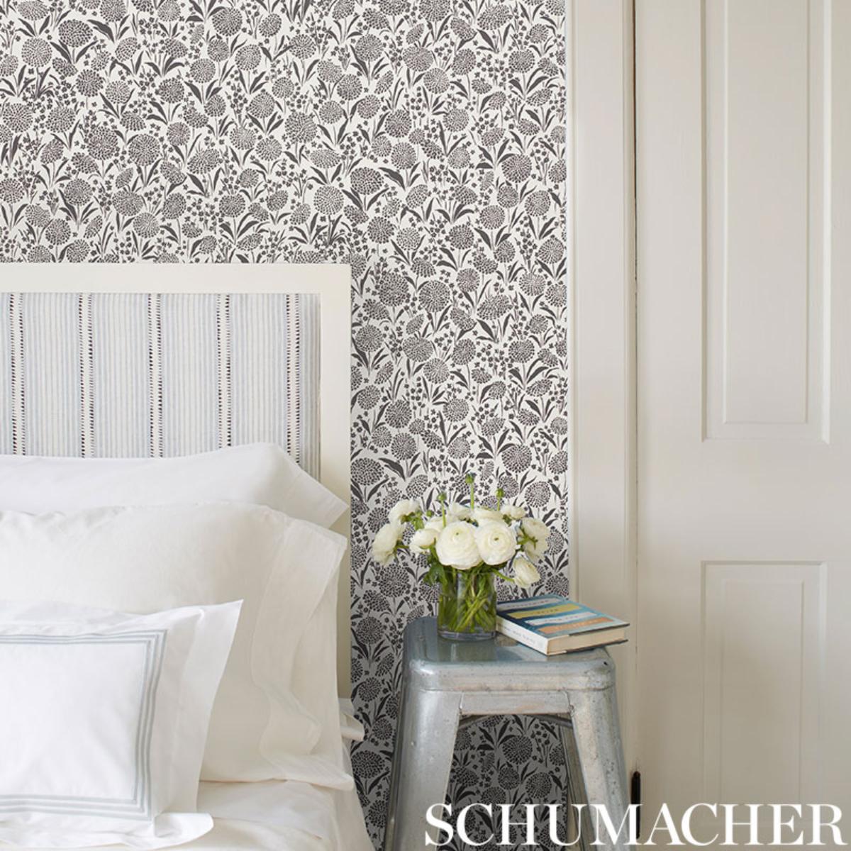 Chrysanthemum - Chambray Wallpapers | Schumacher