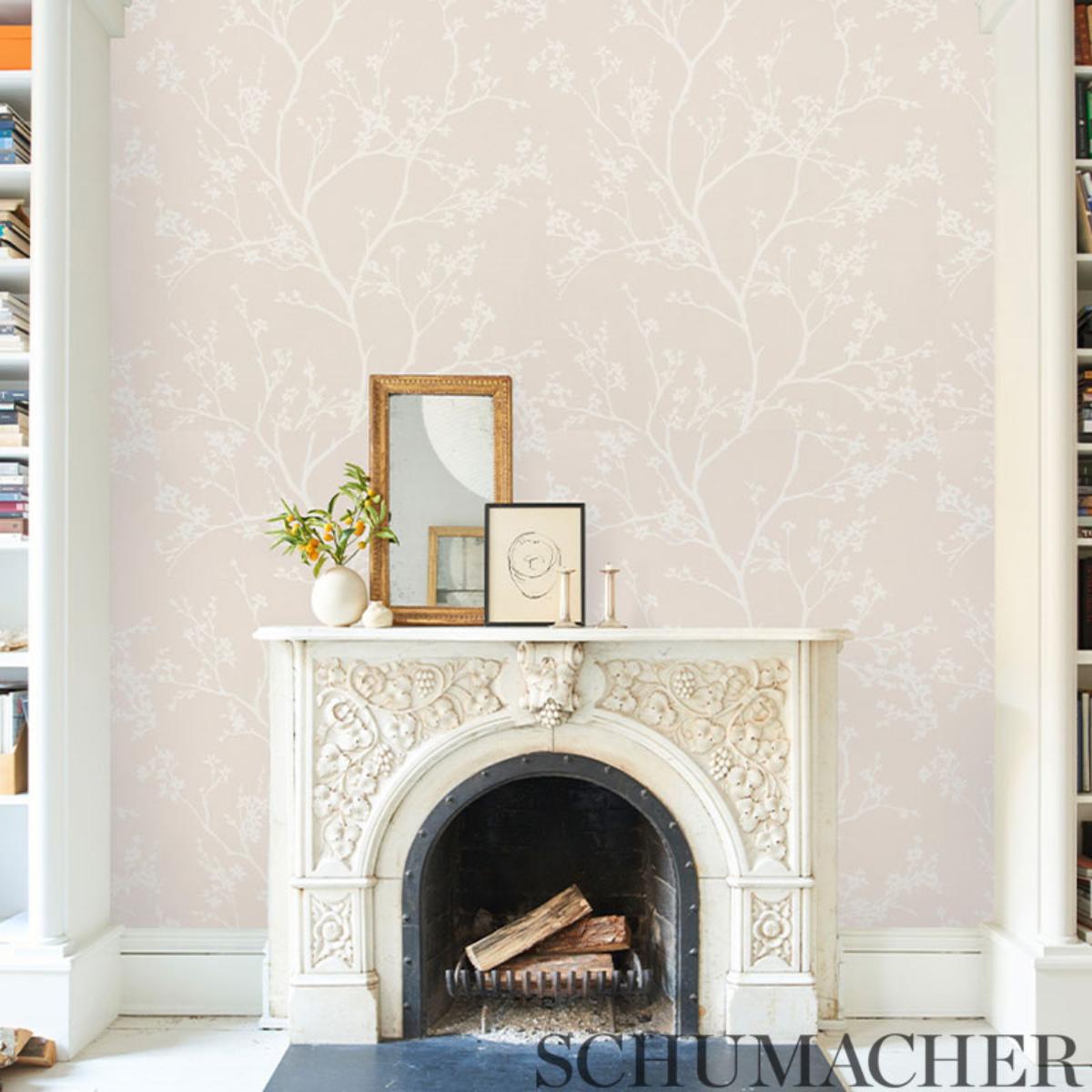 Twiggy Vinyl - Black On Ivory Wallpapers | Schumacher