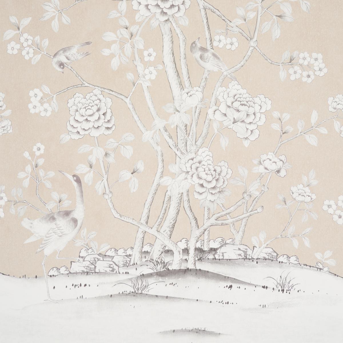 人気アイテムランキング Chinois Palais Vinyl Panel - Stone Wallpapers | Schumacher 版画
