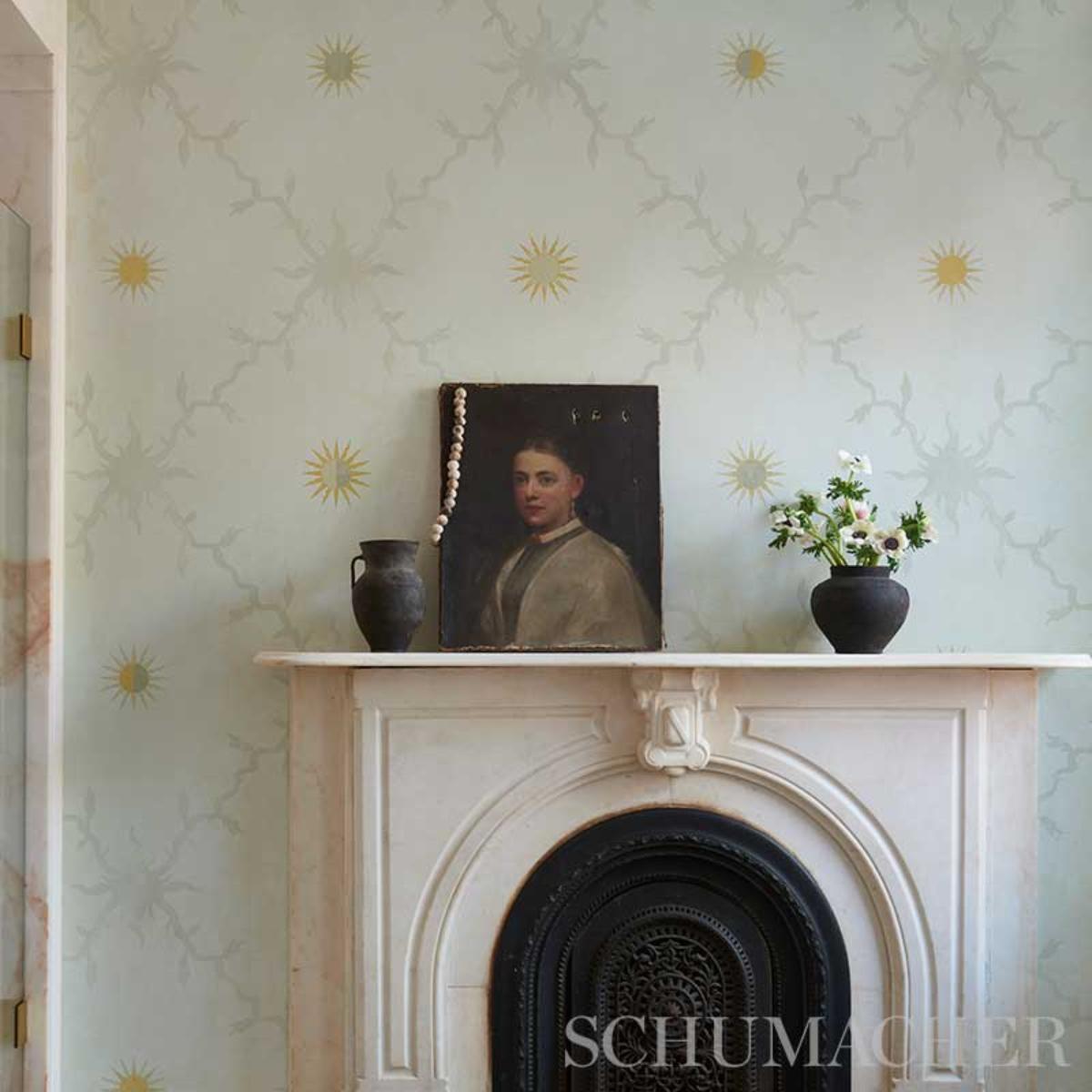 Palladio Trellis - Neutral Wallpapers | Schumacher