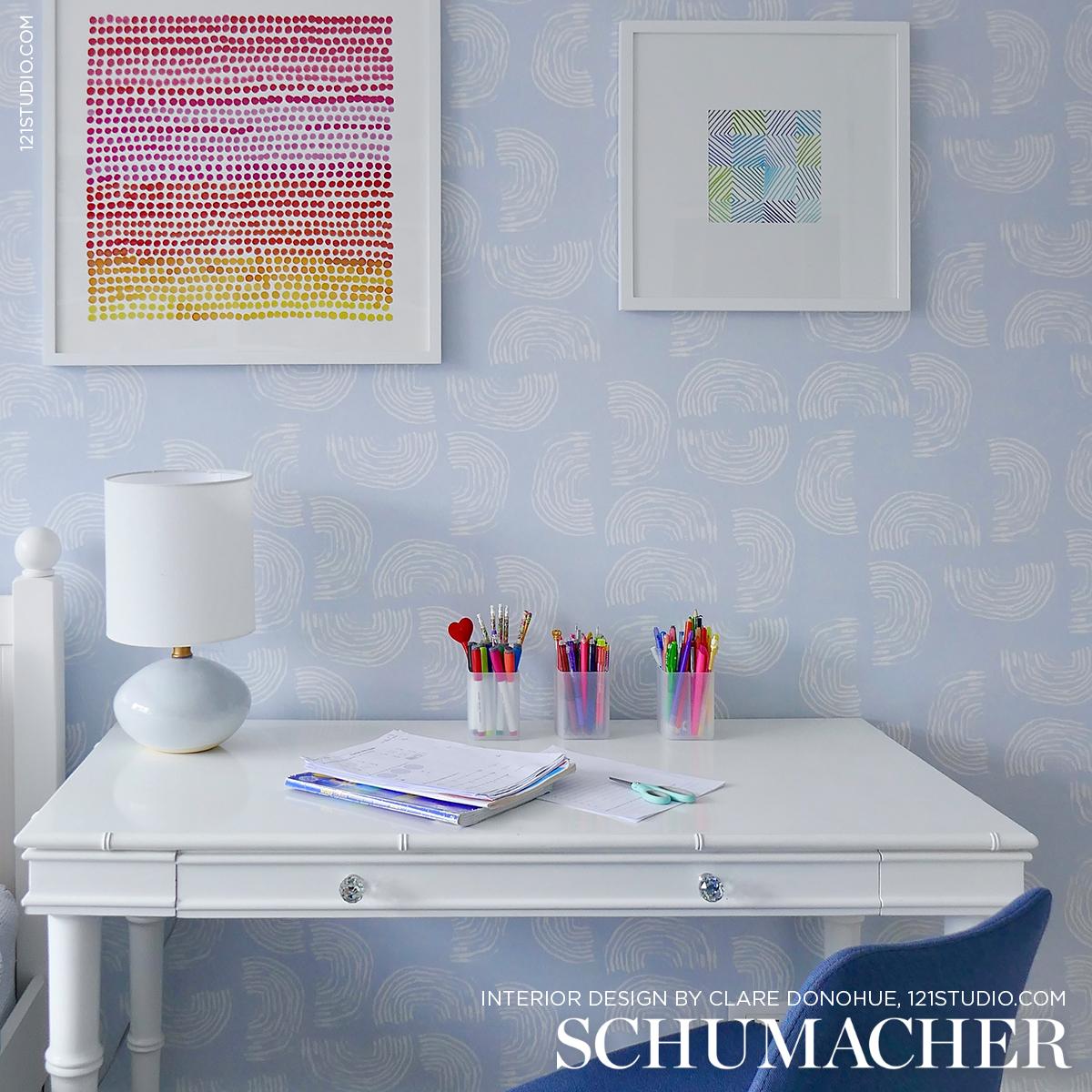 Quansoo - Ivory On Sky Wallpapers | Schumacher