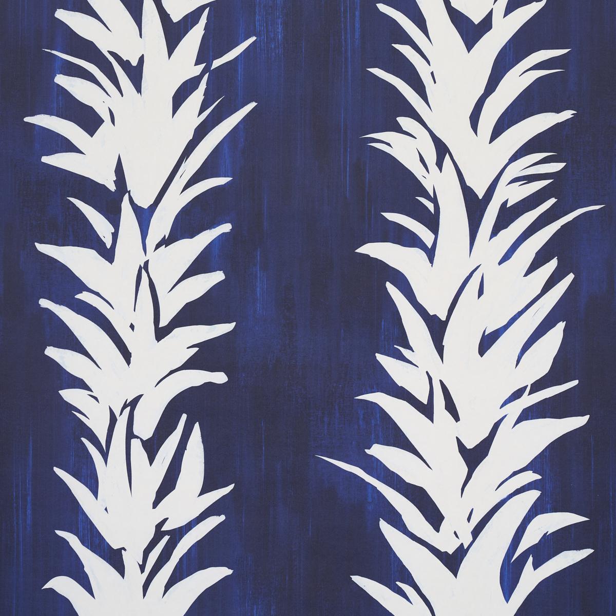 White Lotus - Cobalt Wallpapers | Schumacher