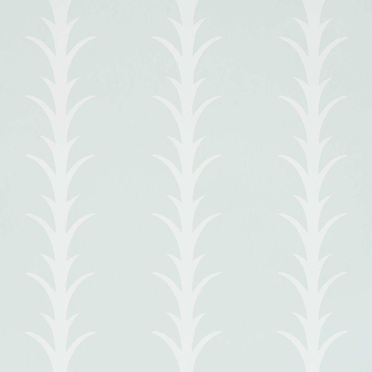 Acanthus Stripe - Ivory On Mineral Wallpapers | Schumacher