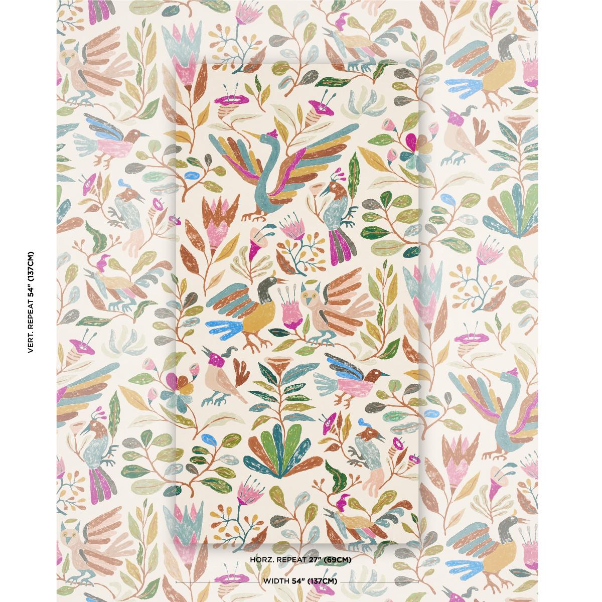 Canopy - Multi Birds Wallpapers | Schumacher