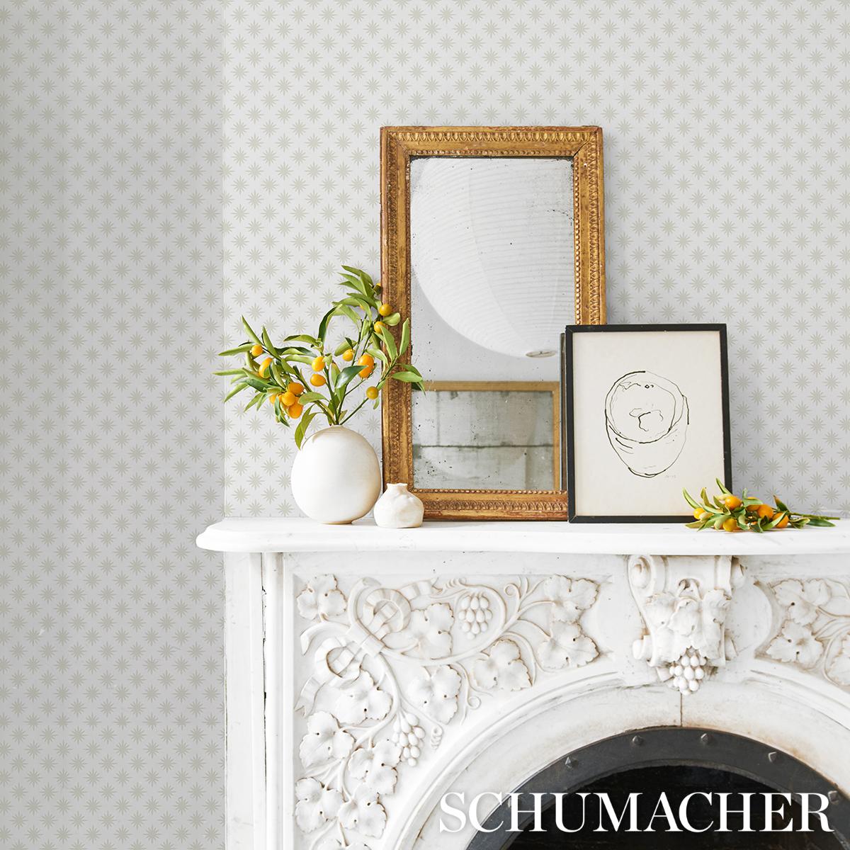 Star Anise - Mink Wallpapers | Schumacher