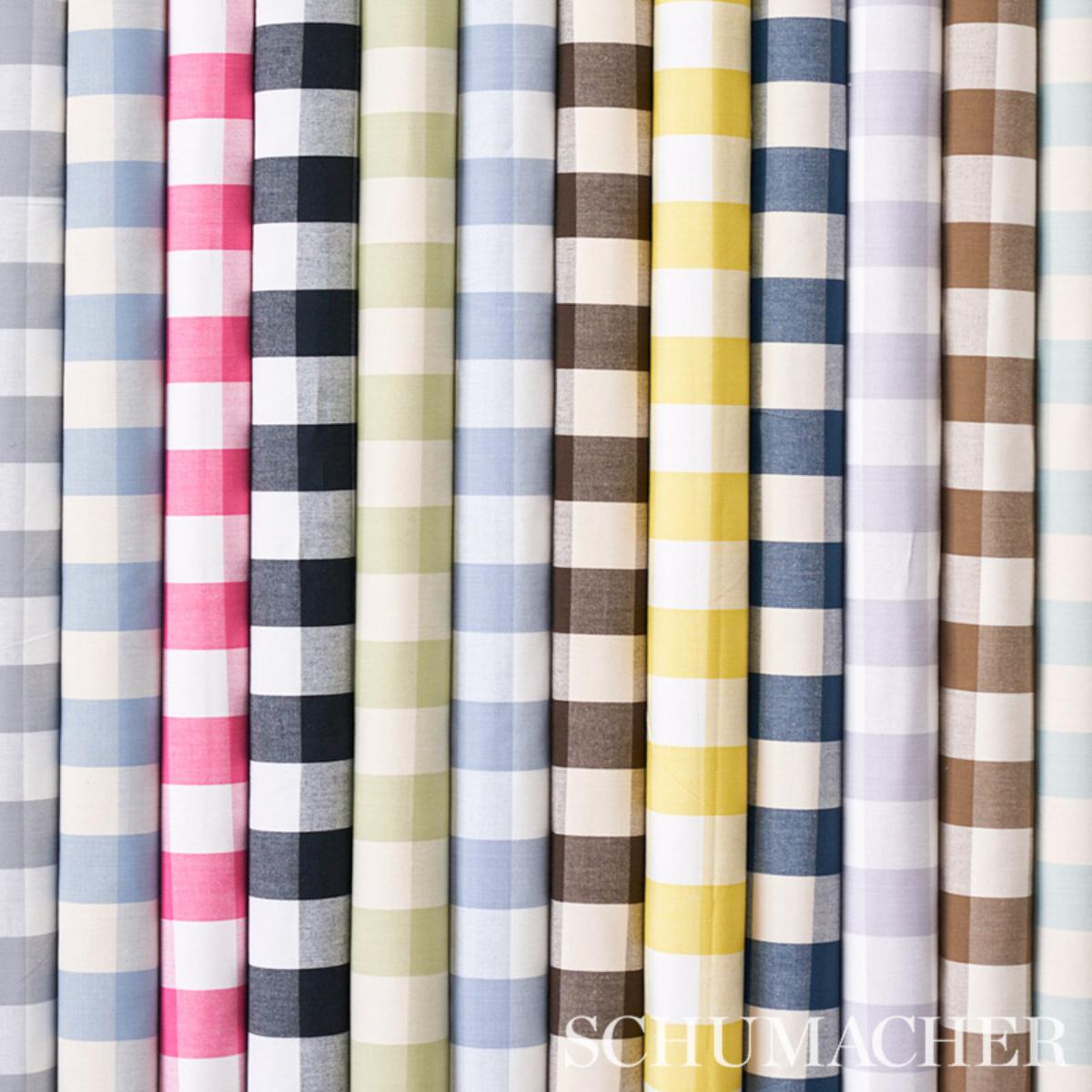 マーガレットハウエル GRAPH CHECK FINE COTTON Camden Cotton Check - Sky Fabrics | Schumacher