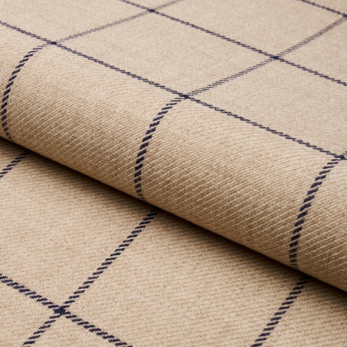 小物 argue SQUARE WOOL STOLE BEIGE GINGHAM Stonemountain & Daughter Fabrics