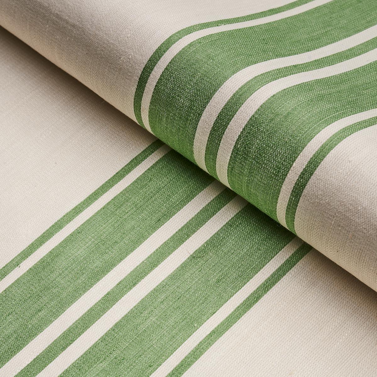 Brentwood Stripe - Leaf Green Fabrics | Schumacher